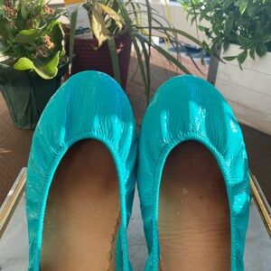 🩵Tieks Blue Leather Ballet Flat Sandals🩵